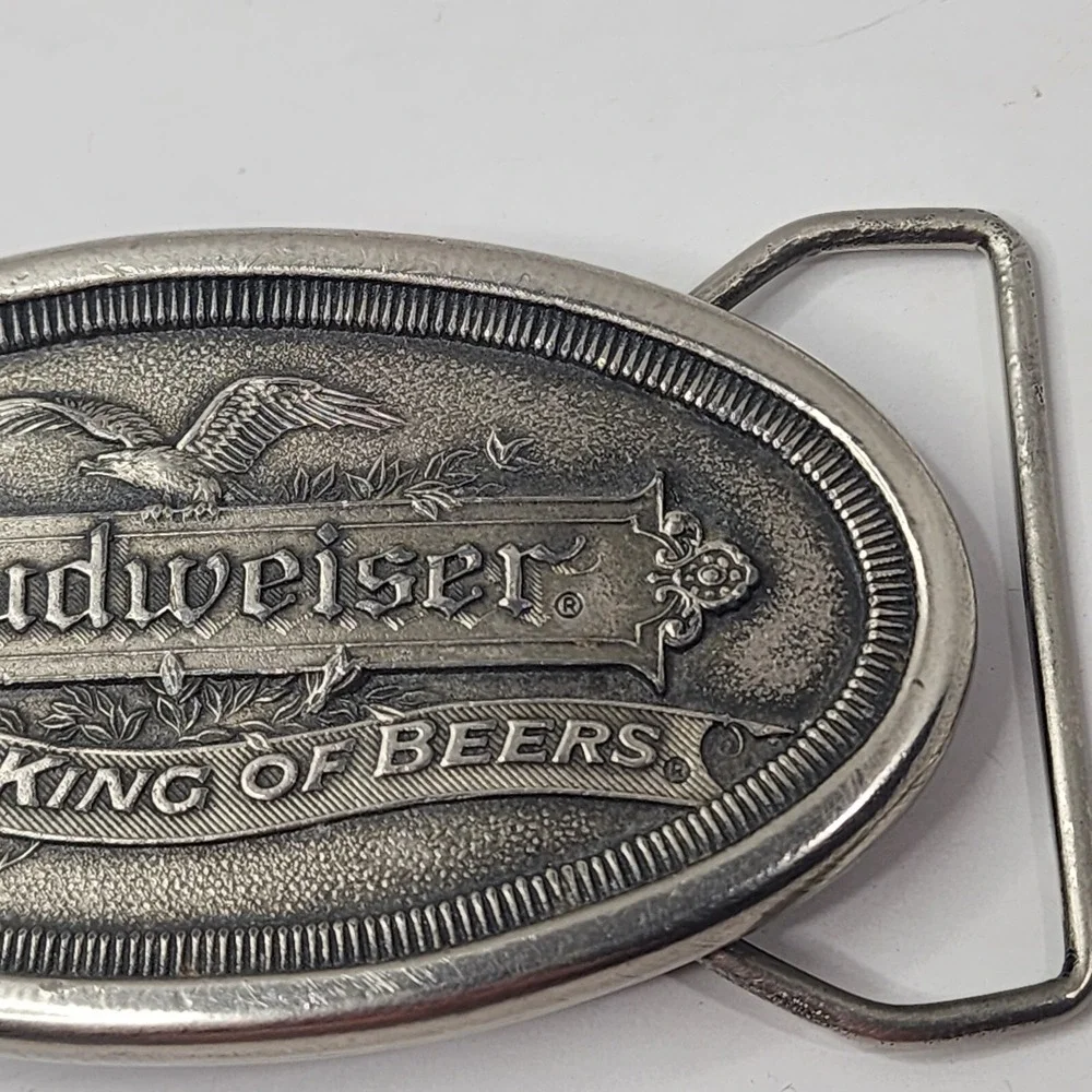 Budweiser King Of Beers Promo Belt Buckle - Vintage 1977 Koleaco Dallas